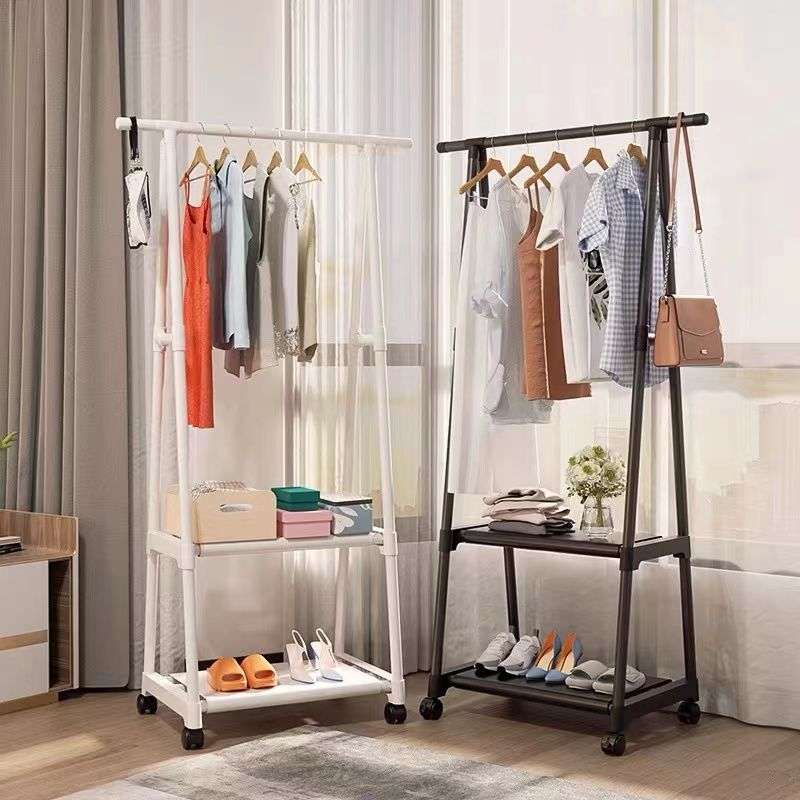 Portable Triangular Space Saving Clothes Hanger Organizer Rack