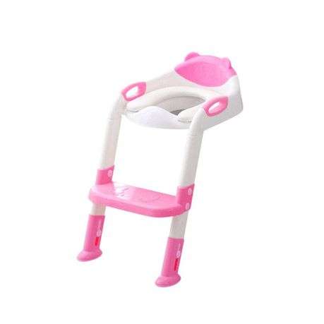 Blue/pink Foldable Baby Toilet Potty Training Seat Ladder