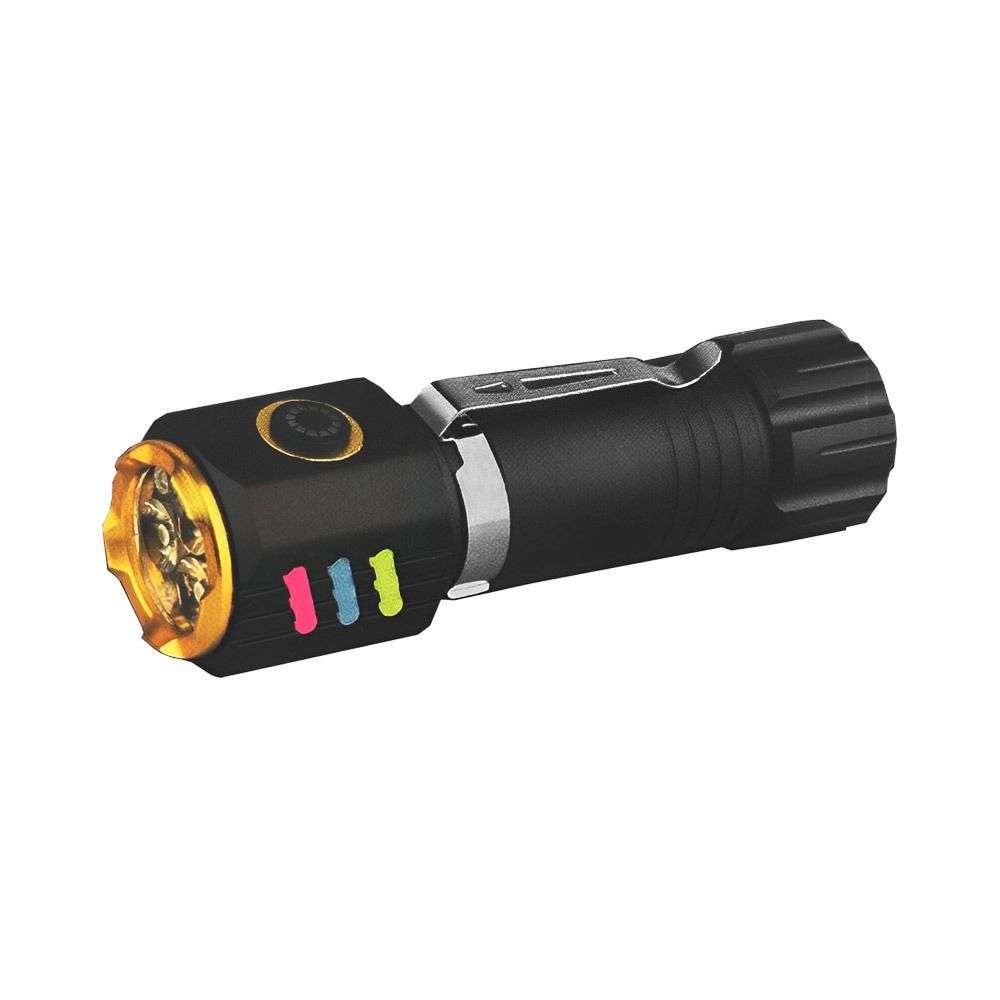 Multifunctional Magnet 3LED Rechargeable Mini Flashlight 301