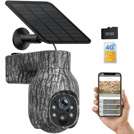 4G LTE Solar Powered PTZ Trail Camera
