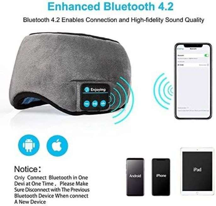 Bluetooth sleeping eye mask headphones wireless music goggles