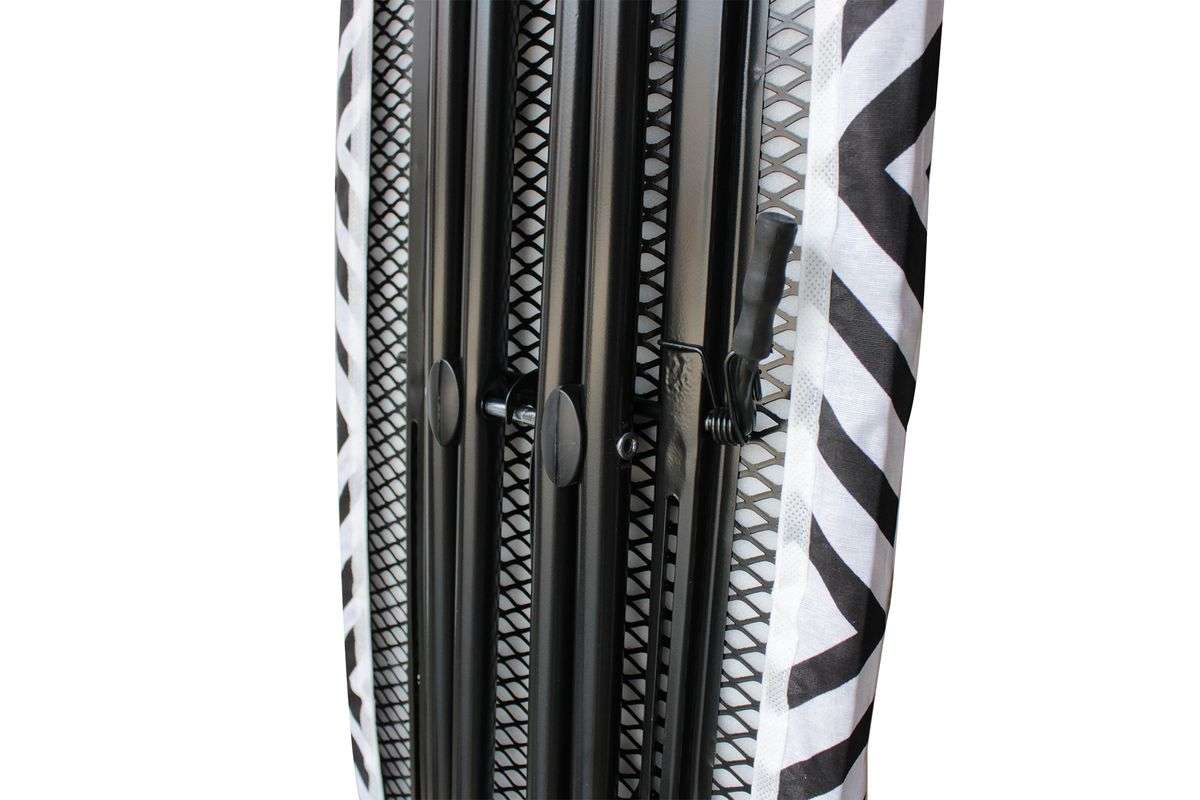 110x33cm Mesh Ironing Board with Safety Iron Rest - Black Squares (PLEASE READ DESCRIPTION)