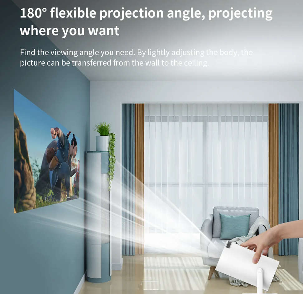 4K Wifi Portable Smart Projector Android OS - LED Light Source Projector TV