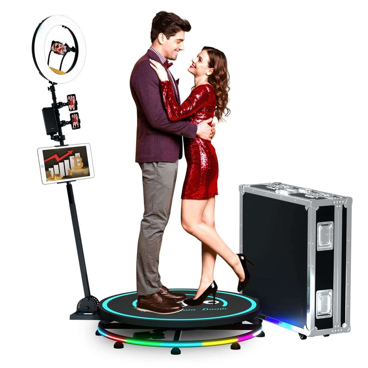 360 Photo Booth Machine with Remote Control- (68 cm)