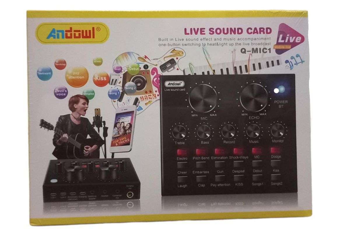 Live Sound Card - Built in Live Sound Effects - Light up the Live Broadcast