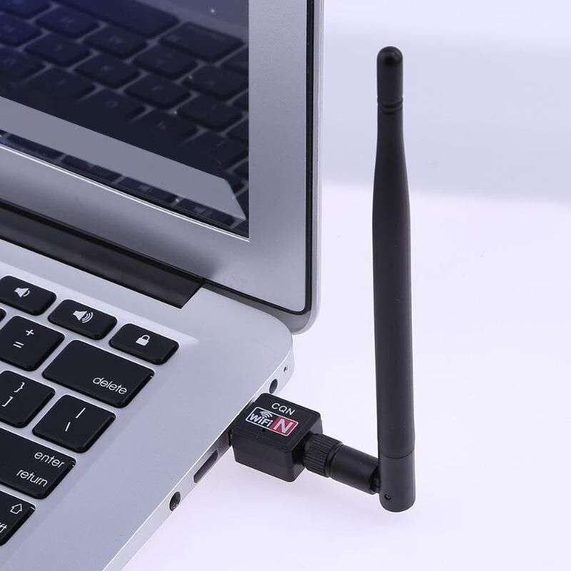 Wi-Fi Adapter 300Mbps Antenna PC Laptop USB Wi-Fi Receiver