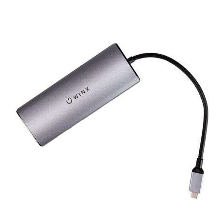 WINX CONNECT Pro 6-in-1 Type-C Hub - Silver - WINX CONNECT Pro 6-in-1 Type-C Hub - Silver