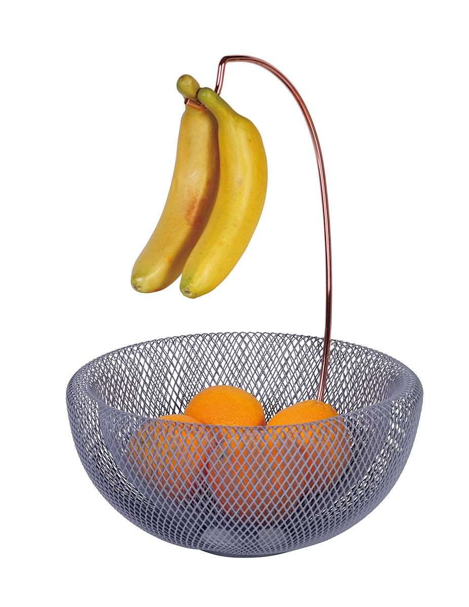 Berlinger Haus 29cm Fruit Basket with Banana Holder - Moonlight Collection (SKEWED/ DEFORMED)