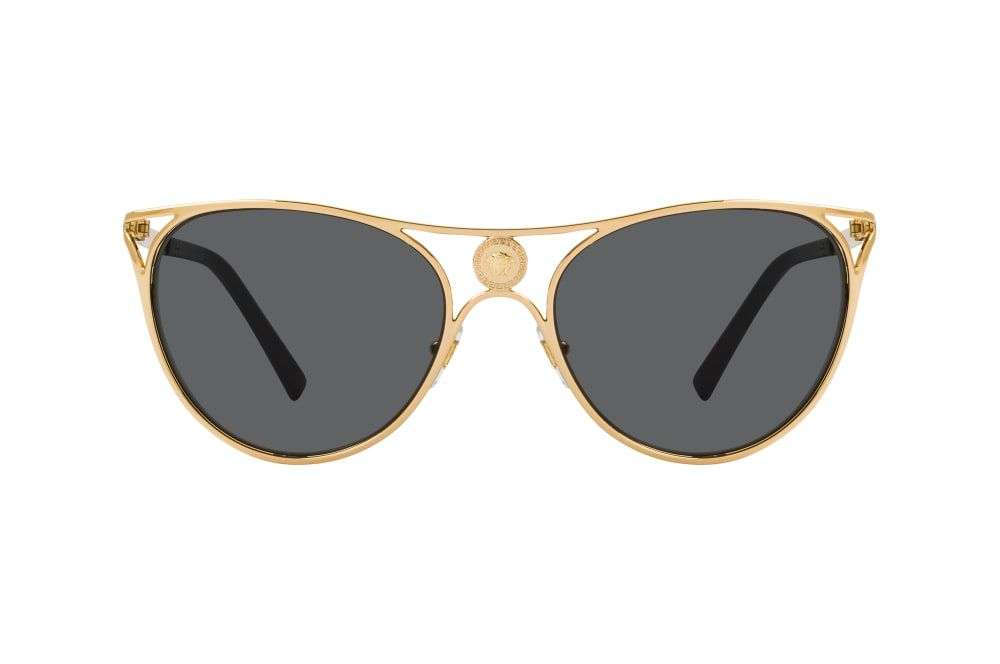 Versace VE 2237 - 1002/87 Gold Metal Cat-Eye Sunglasses