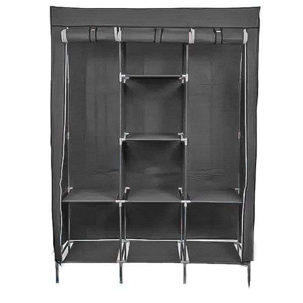 Fabric Wardrobe Storage Rack/Organizer With Cover