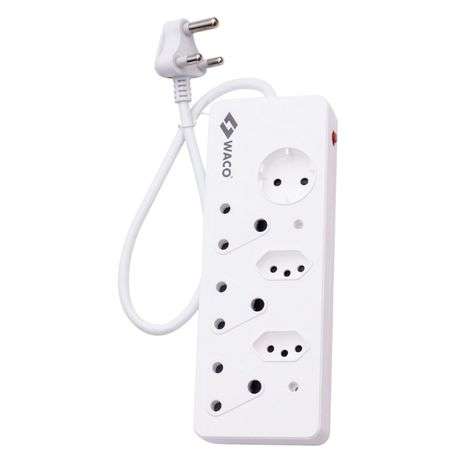 Waco - 6 Way Multiplug with Shutters - Waco - 6 Way Multiplug with Shutters