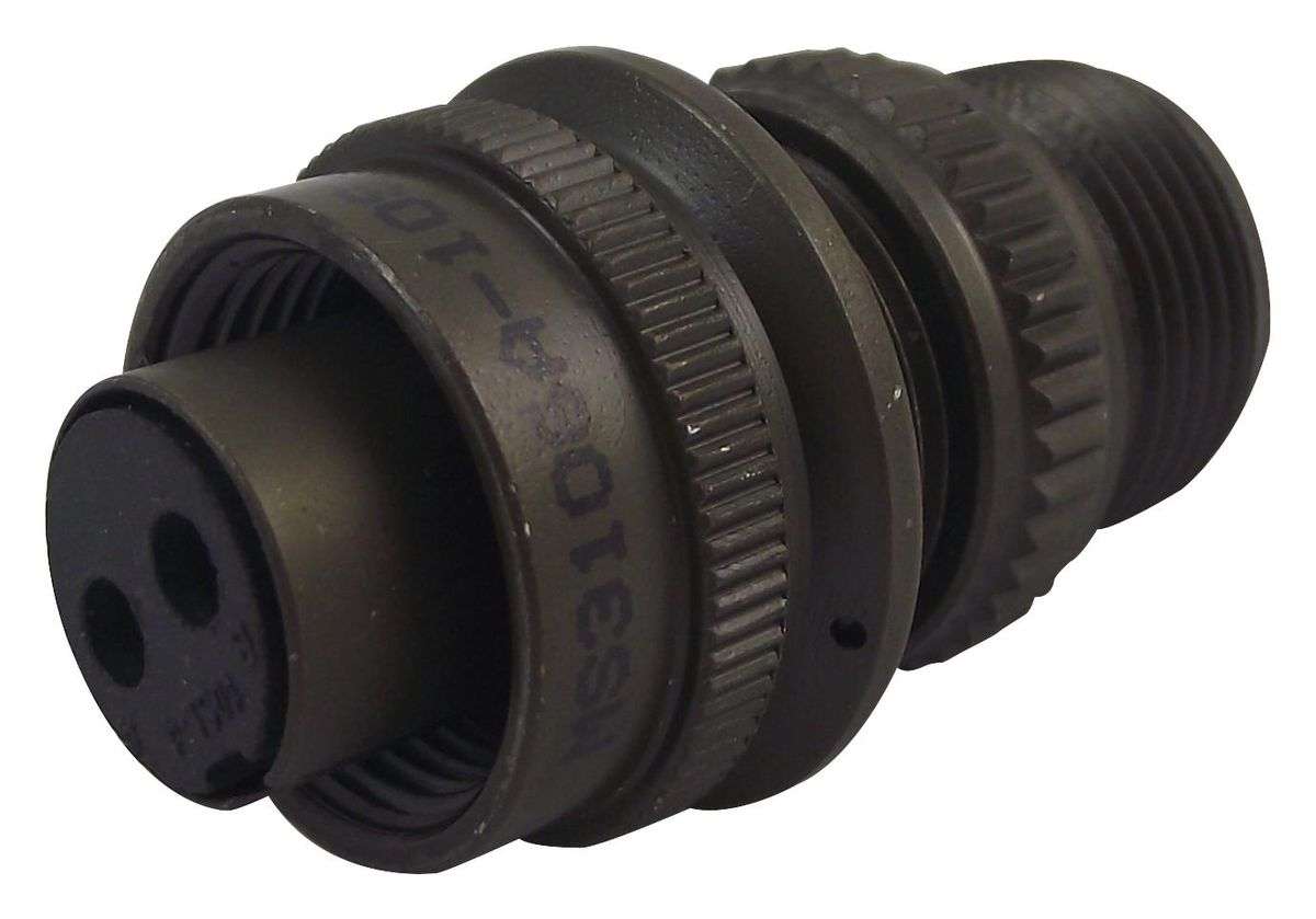 Amphenol (MS3106A10SL-4S) Circular Connector, 2 Contacts, Solder Socket