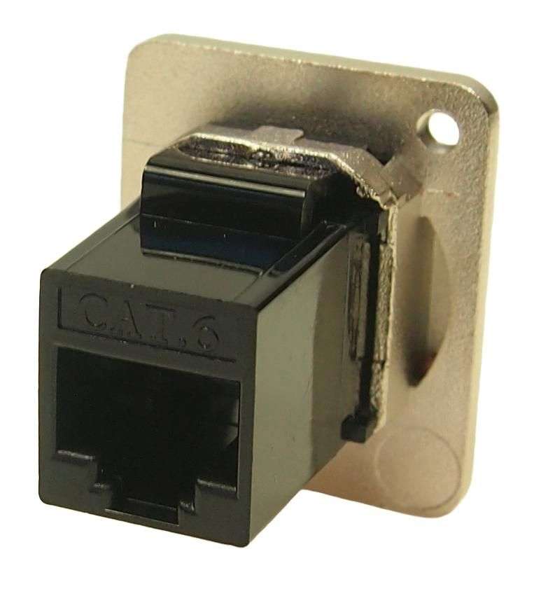 Cliff Electronic Components (CP30222M3) In-Line Adapter, Cat6, M3 Hole