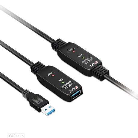 CLUB3D - CLUB - 3D USB 3.2 Active Repeater Cable - 10m - CLUB3D - CLUB - 3D USB 3.2 Active Repeat...