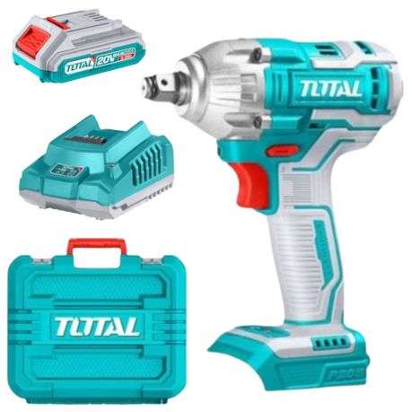 Total Tools - Cordless Impact Wrench (300nm) with 2.0Ah Battery & Charger - Total Tools - Cordles...