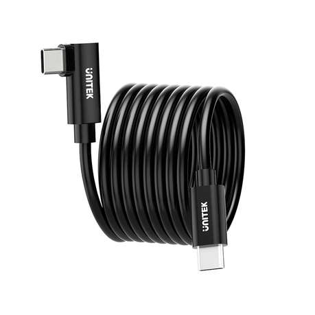 Unitek - 5m 60w 5gbps Vr Link Pro Cable with 90 Degree Usb Type-C Connector - Unitek - 5m 60w 5gb...