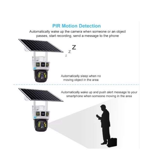 4G Solar PTZ Security Camera