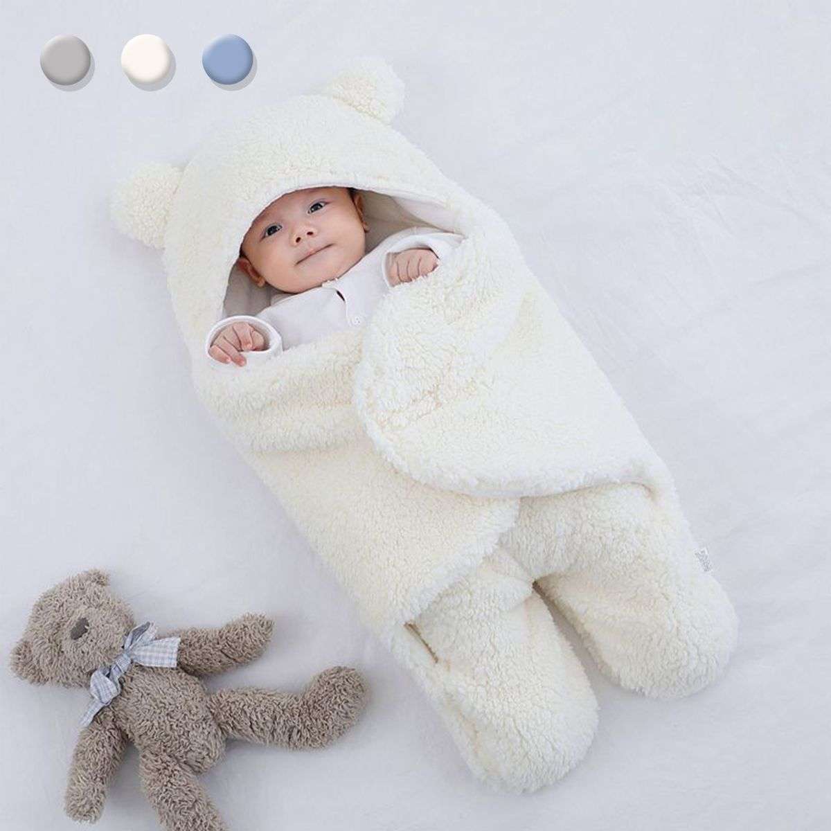 Baby Bear Warm Sleeping Bag Frees Up Hands and Feet