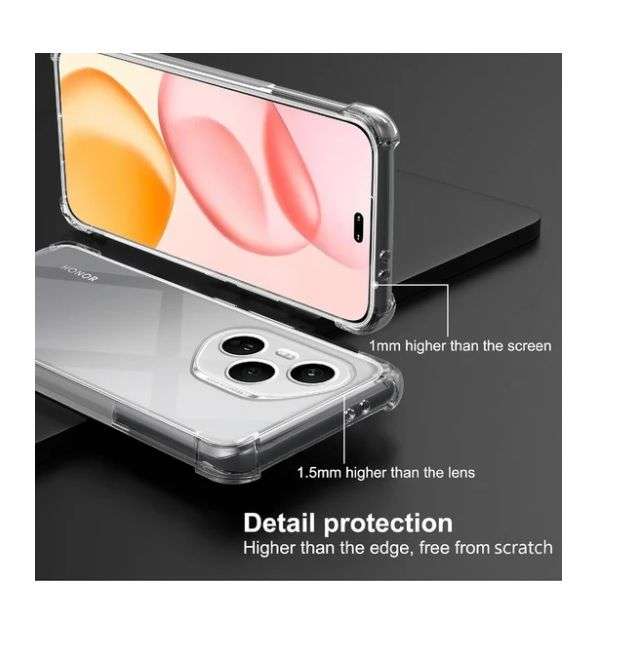 Transparent Clear Cover Compatible with Honor 400/400 Lite/400 Pro - Honor 400 Lite