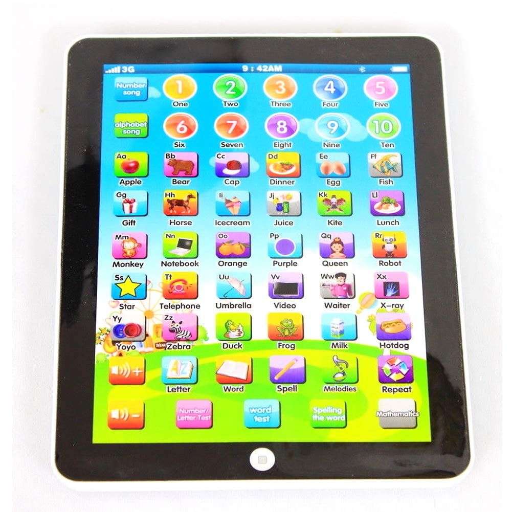 Children Learning Tablet Educational Study Pad -  white