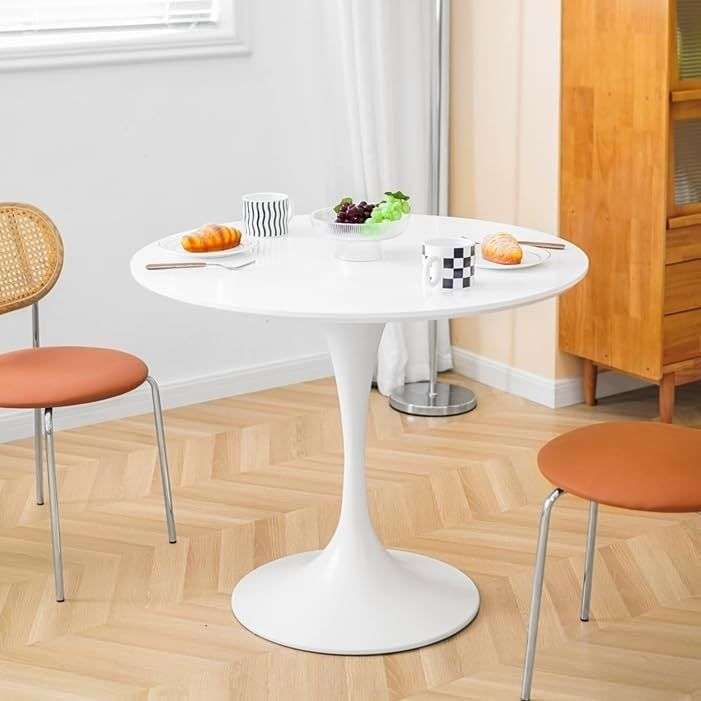 Round Dinning Table - White