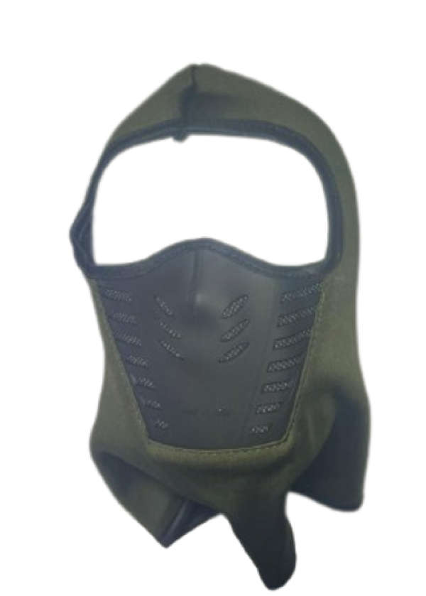 Balaclava Full Face Mask with Breathable Air Vents - Green