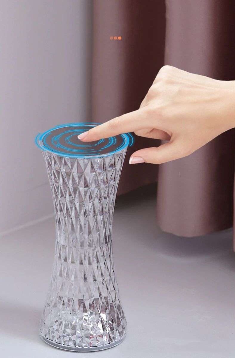 Crystal Diamond Multicolour Touch Desk Lamp