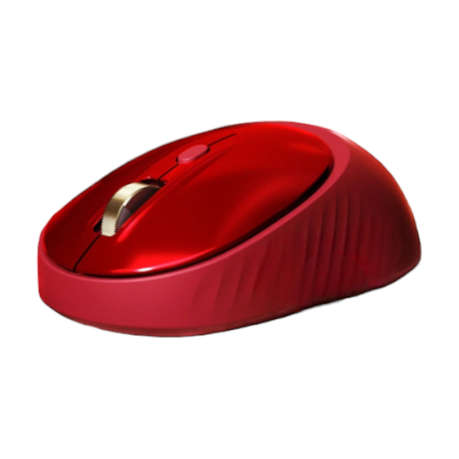 Wireless 1600 DPI Ultra Fast Mouse With Silent Click Operation - Makeup Red