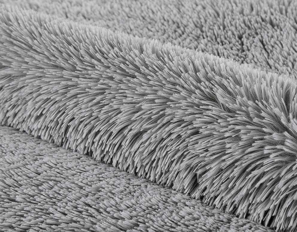 Light fluffy shaggy Rug/Carpet - Grey(SECOND HAND)