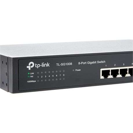 Tp-Link - 8-Port Gigabit Desktop/Rackmount Switch - Tp-Link - 8-Port Gigabit Desktop/Rackmount Sw...