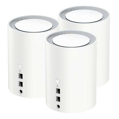 Cudy - AX3000 Wi-Fi 6 Mesh Kit 3 Pack - White - Cudy - AX3000 Wi-Fi 6 Mesh Kit 3 Pack - White