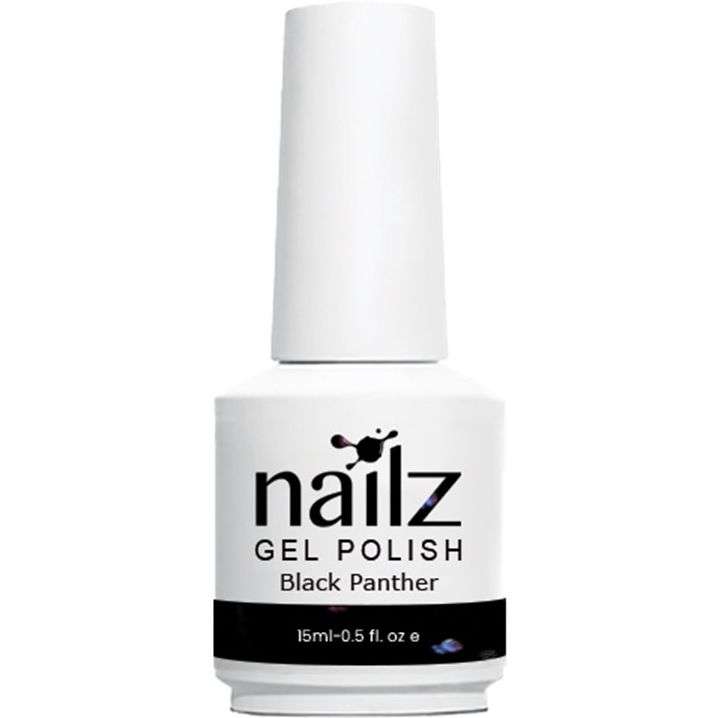 Nailz Gel Polish - Black Panther -15ml