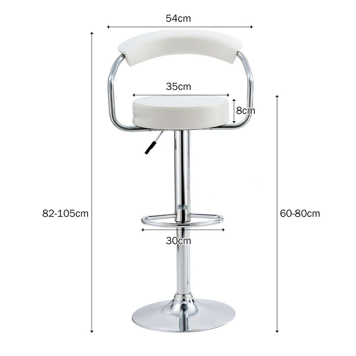 Bar Stool - White