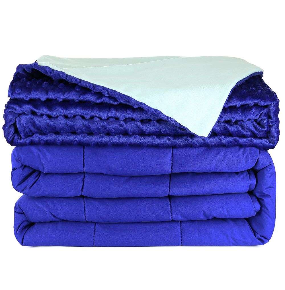 Jack Brown Luxury 20LBS Queen Size Weighted Blanket - Navy(Refurbished)
