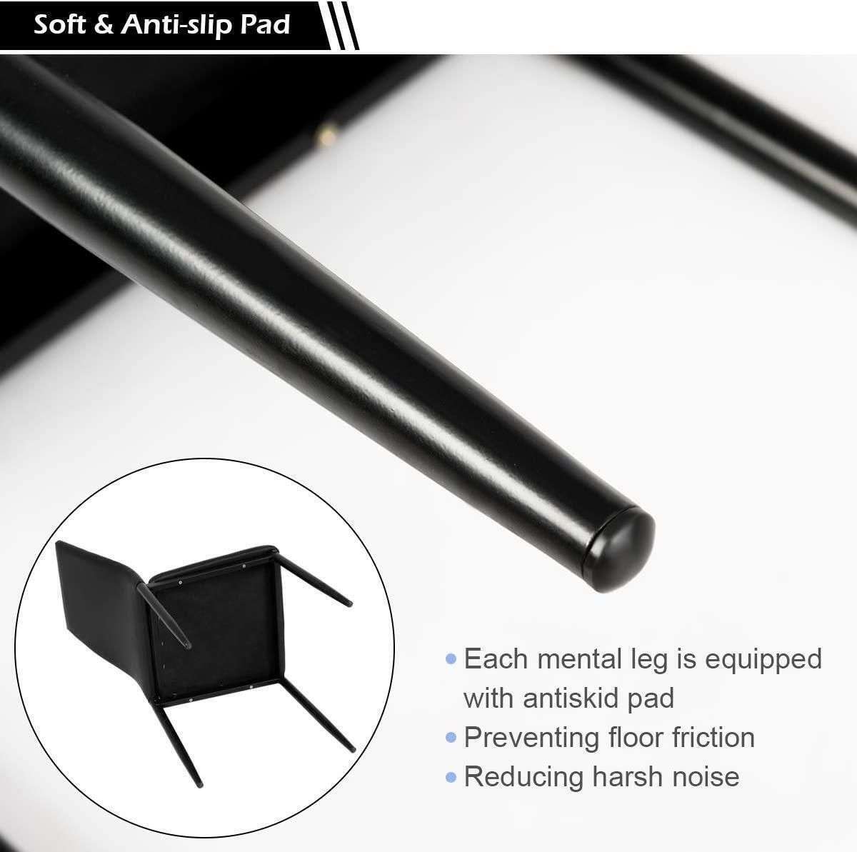 Dining Room Chairs - 6 Pack - Faux Leather Cover