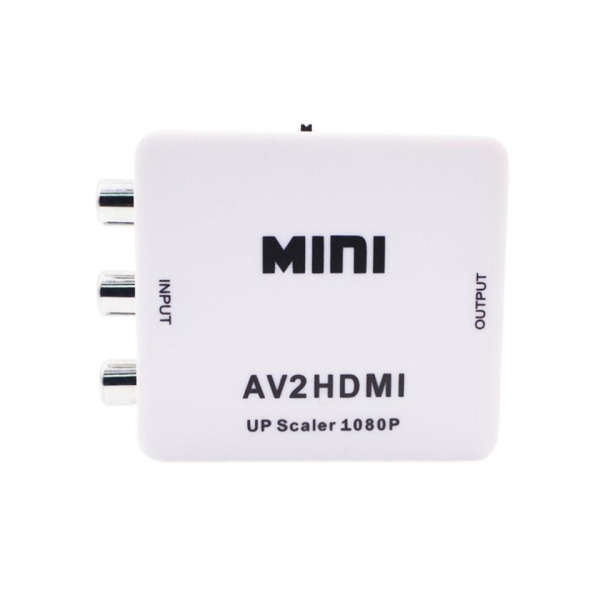 Mini AV To HDMI Converter Adapter - RCA Cable to HDMI Splitter HDMI Adapter
