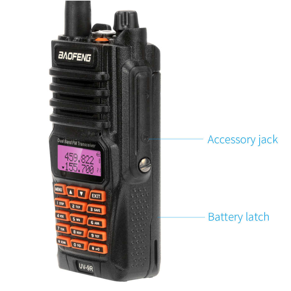 Keypad IP67 Waterproof Ham Mobile Two Way Radio Handheld Walkie Talkie