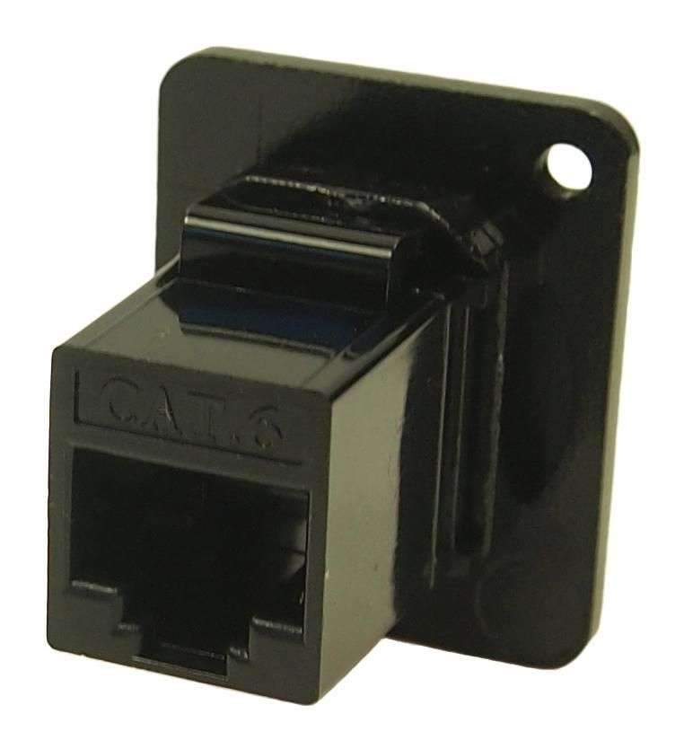 Cliff Electronic Components (CP30222M3B) In-Line Adapter, Cat6, M3 Hole