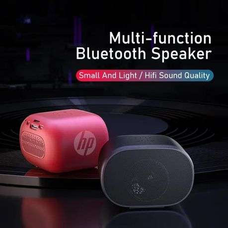 HP - BTS01 - Portable Bluetooth Speaker Hi-Fi Surround Sound - Red