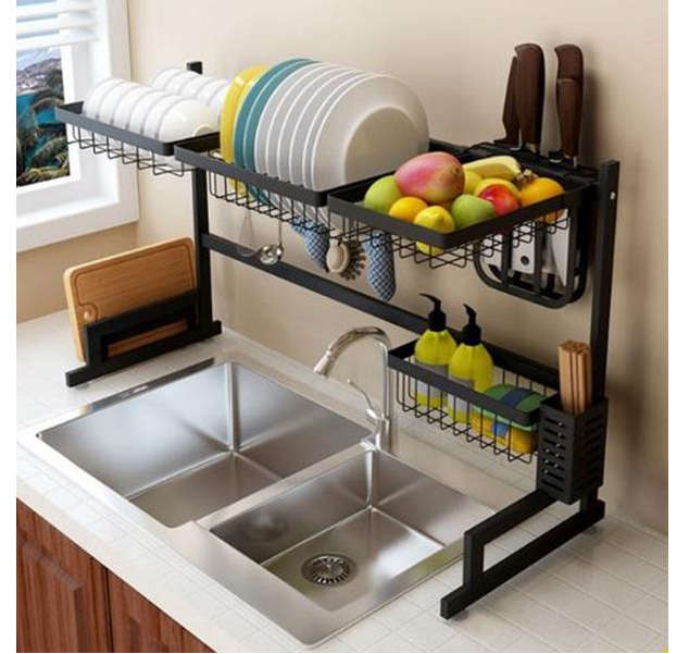 Jack Brown 85 cm Kitchen Over The Sink Dish Drying Rack