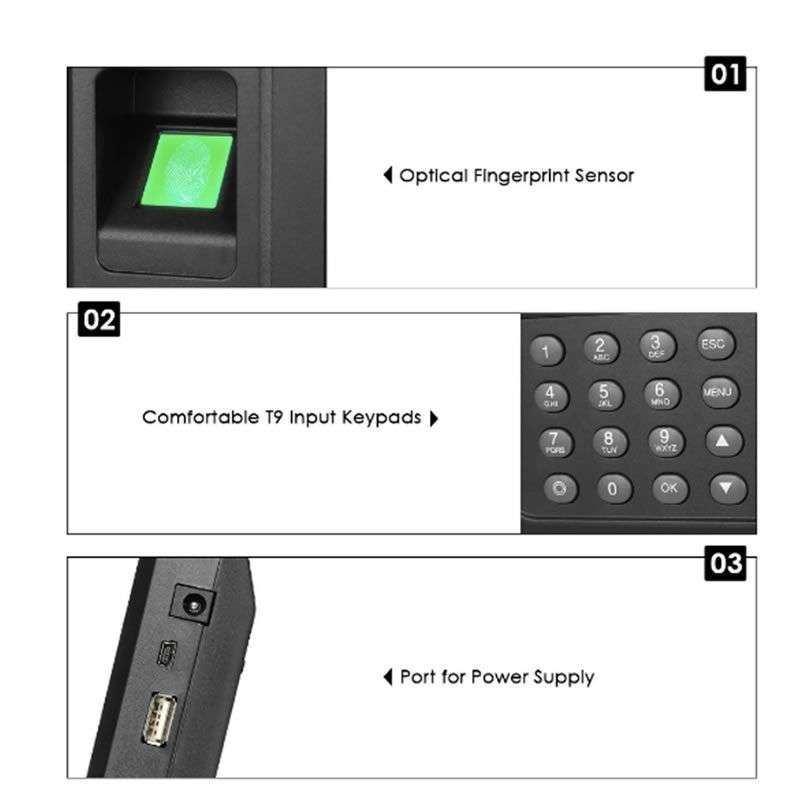 Andowl Fingerprint Attendance and Time Recorder Machine -Q-A21