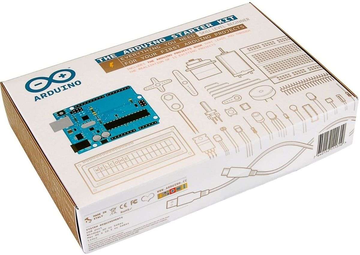 Arduino UNO K000007 Starter Kit Projects Book, Breadboard, Components Kit