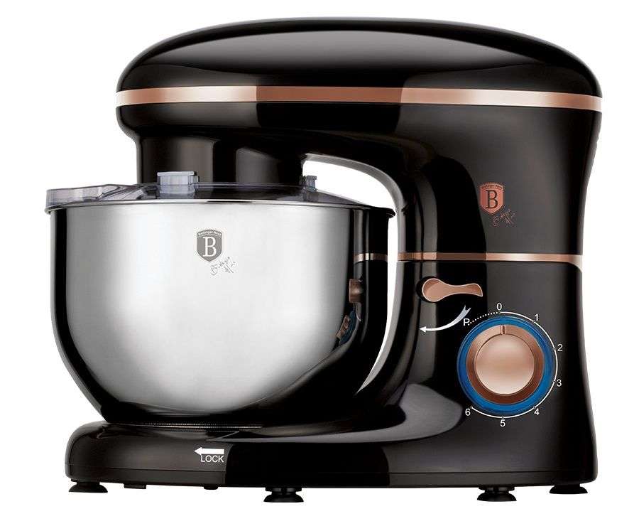 Berlinger Haus 1300W Heavy Duty Kitchen Machine - Black Rose Edition (DISPLAY MODEL)