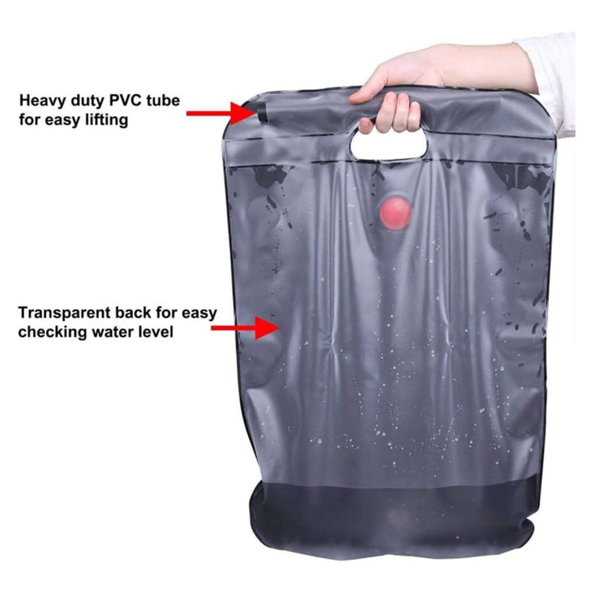 20L Solar Shower Bag - Heats up to 50 Degrees !!