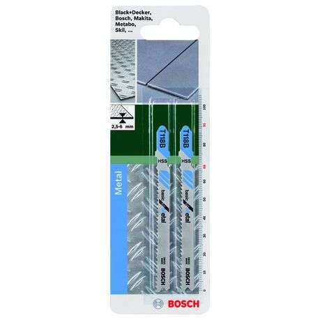Jigsaw blade HSS T 118 B Basic for Metal, 2 pc - Jigsaw blade HSS T 118 B Basic for Metal, 2 pc