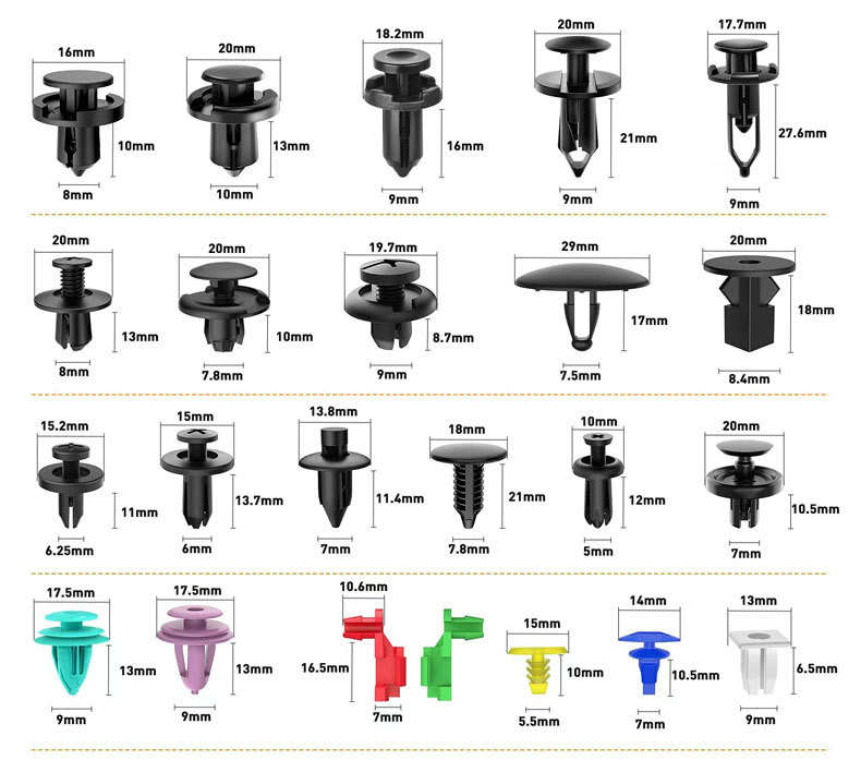 680 Pieces Auto Retainer Plastic Fastener Clips & Car Trim Removal Tool Kit