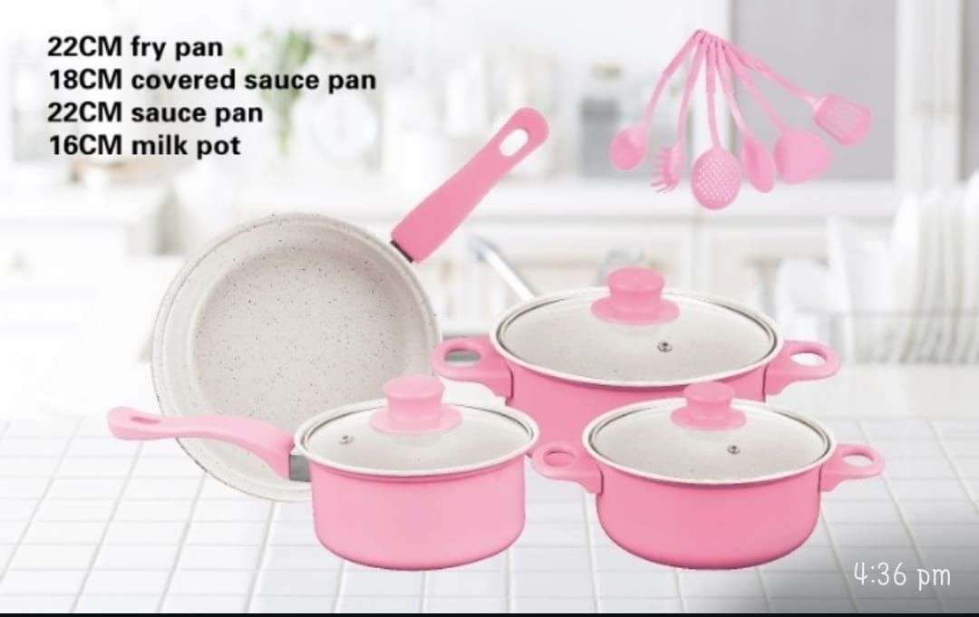 Set of 13 Multipurpose Non-Stick Die Cast Iron Kitchen Cookware