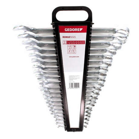 Red - Spanner / Wrench Set (21-Piece Kit) - High Quality