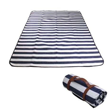 200x150cm Picnic Blanket & Camping Mat with Waterproof Under & Carry Strap