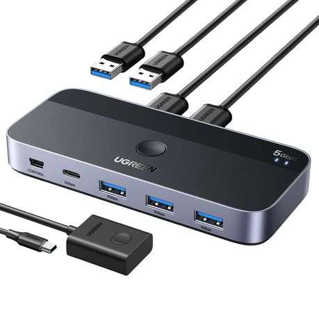 Ugreen - Sharing Switch Box 2-in-4 Out - Ugreen - Sharing Switch Box 2-in-4 Out